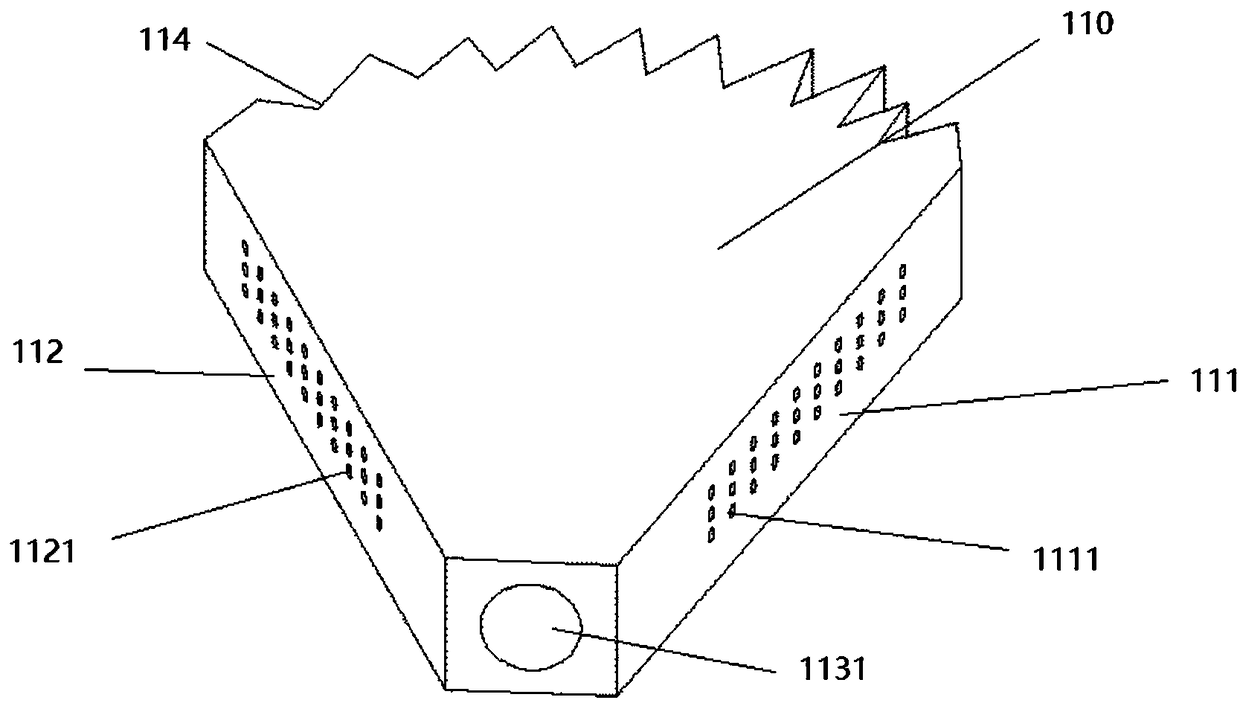 Dust particle control device and system