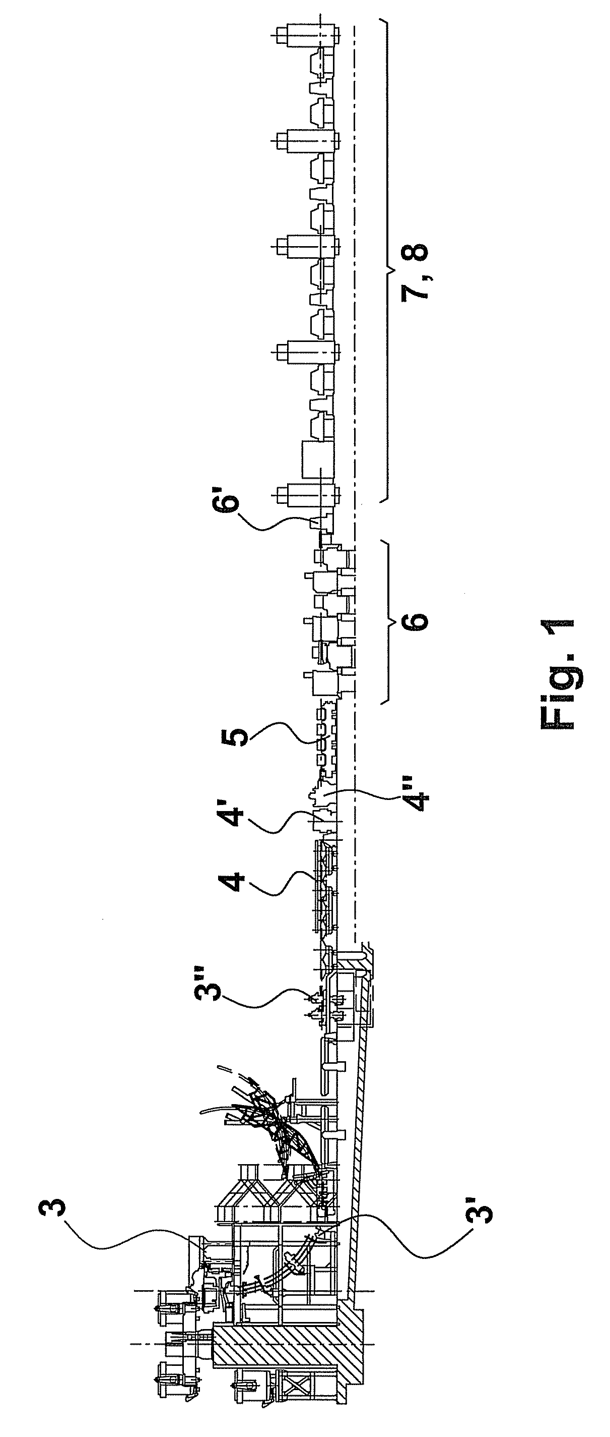 Compact Plant for Continuous Production of Bars and/or Profiles