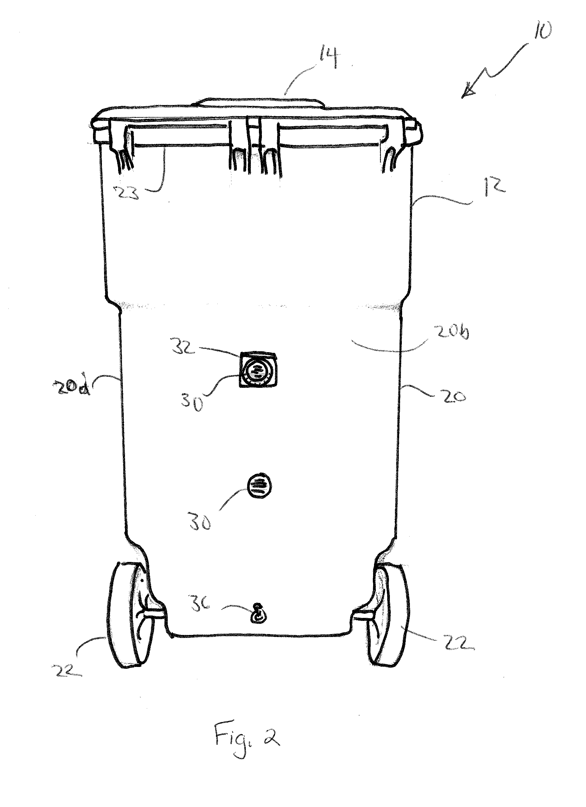 Aerated composter and waste collection bin