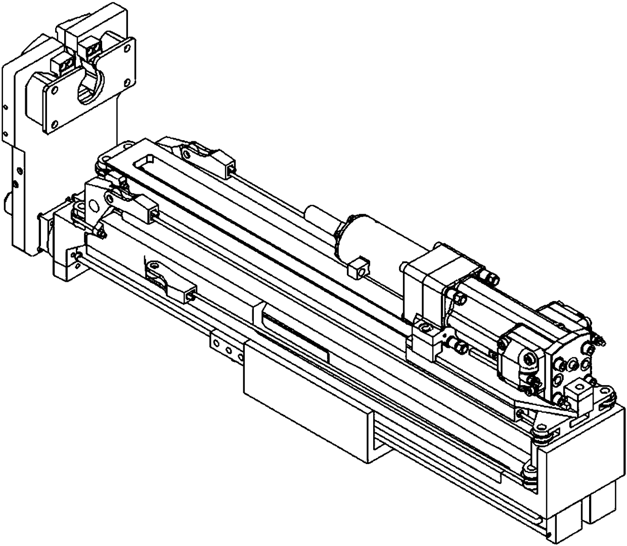 Rope wheel stroke amplification on-board drilling machine