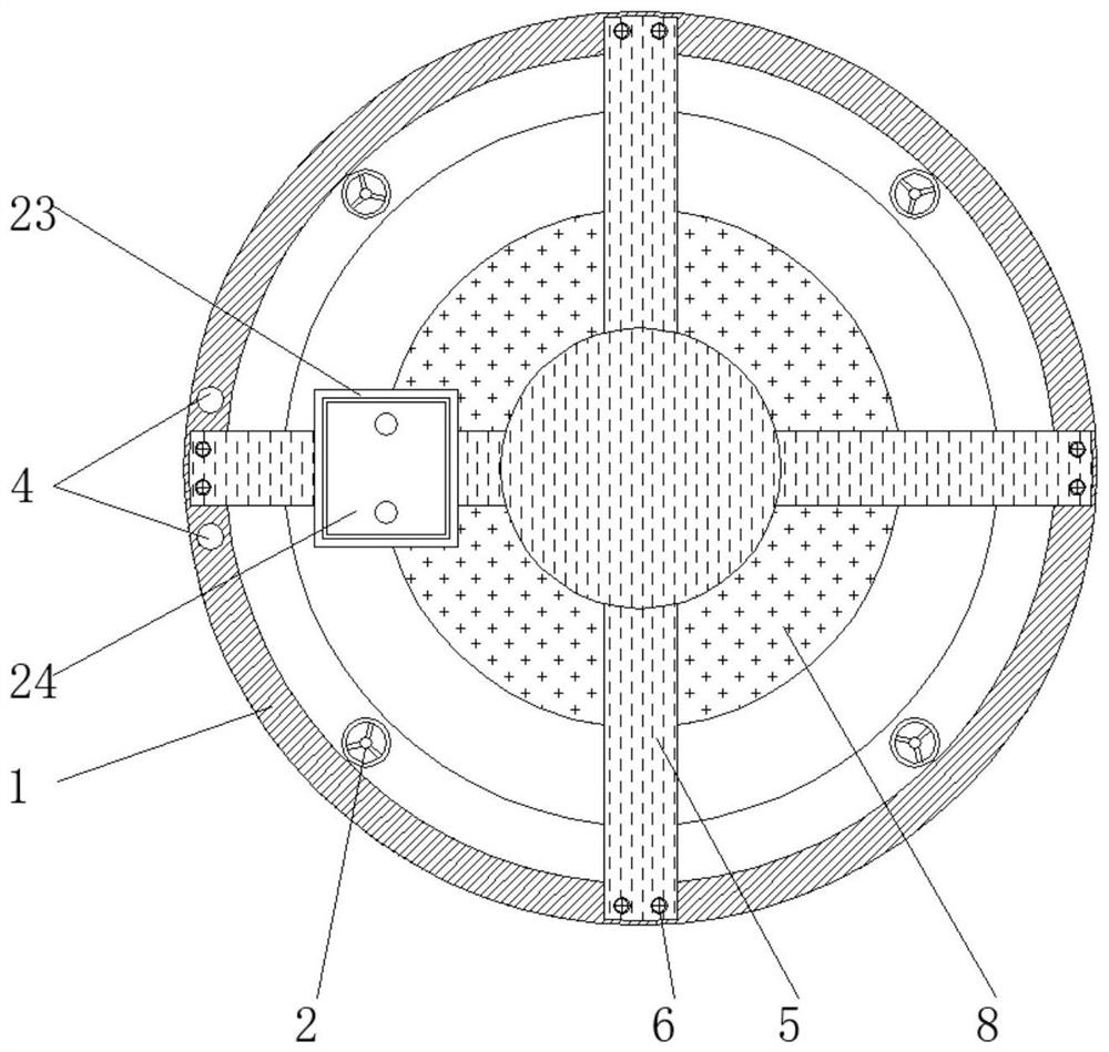 Antenna fixing support frame with anti-falling function