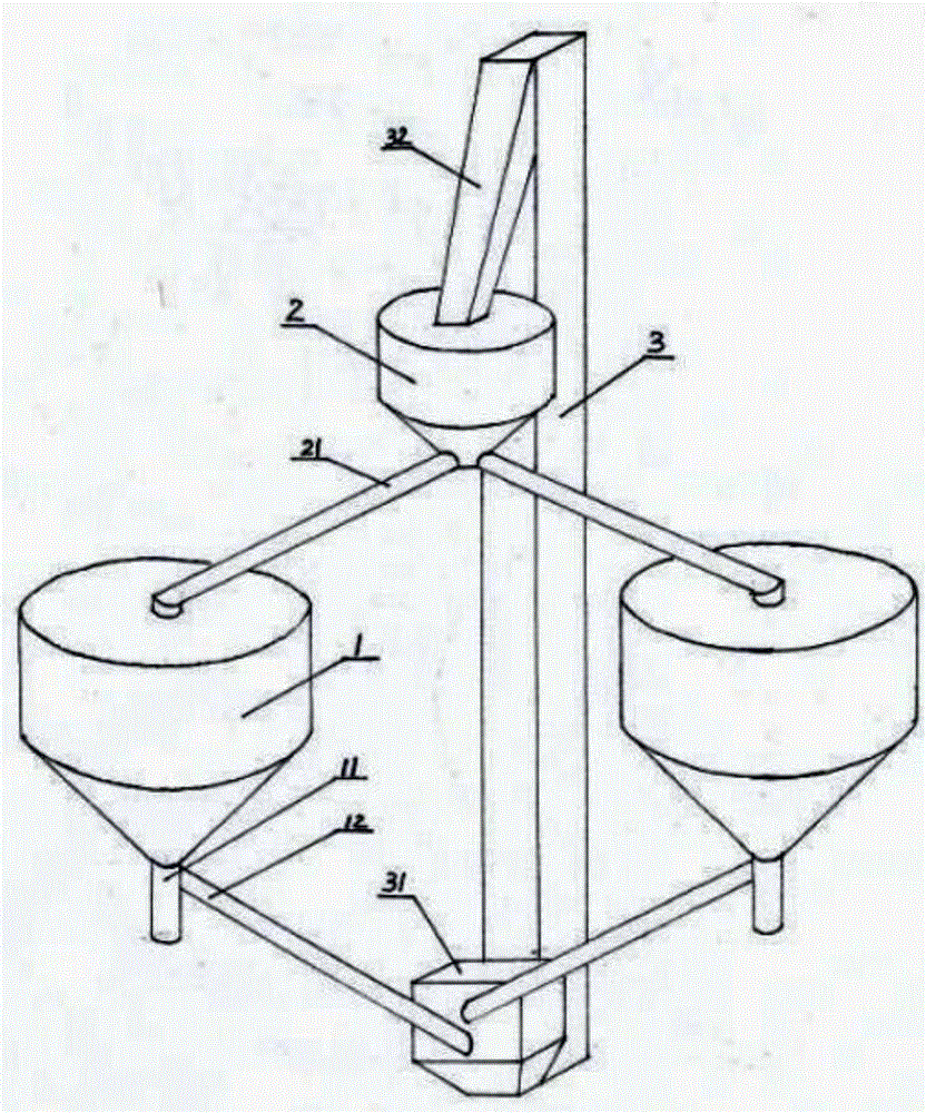 Parallel type mixing device