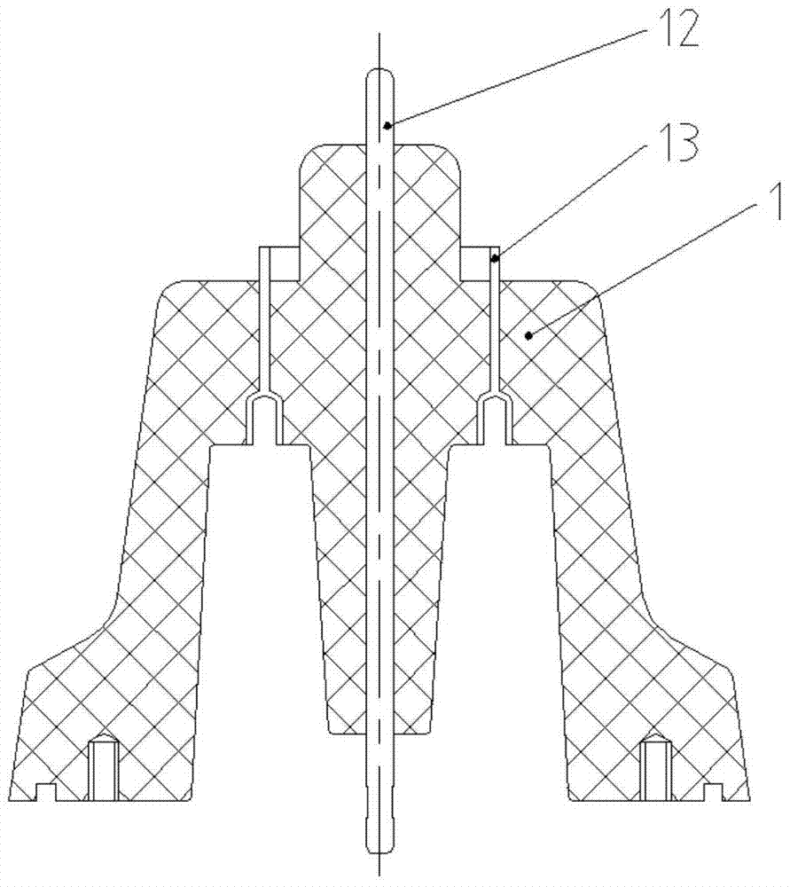 A high-voltage capacitor with a plug-in bipolar outlet structure