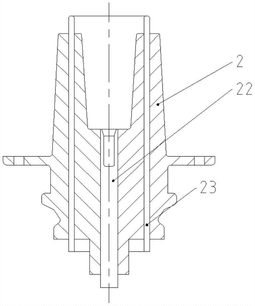 A high-voltage capacitor with a plug-in bipolar outlet structure