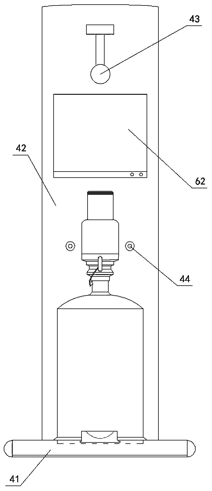 Manual water-pressing device with automatic weight sensing function