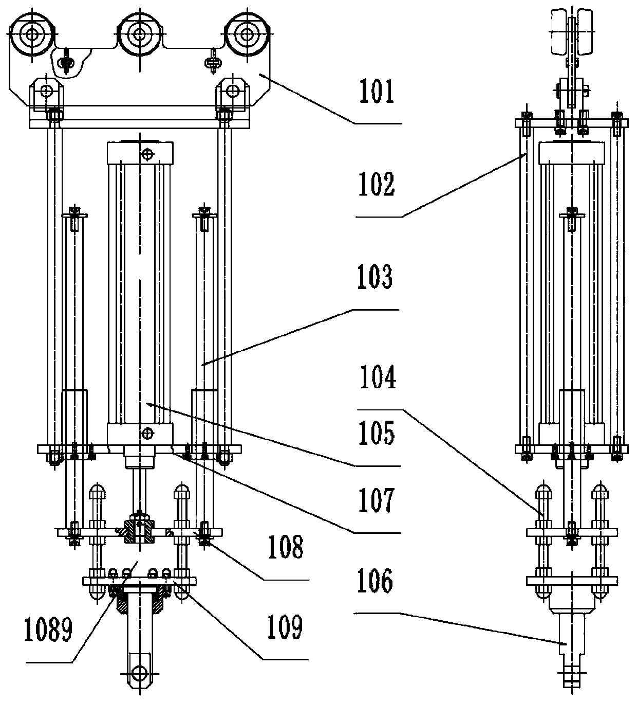 Automatic cutting equipment for vehicle axle brake shoe