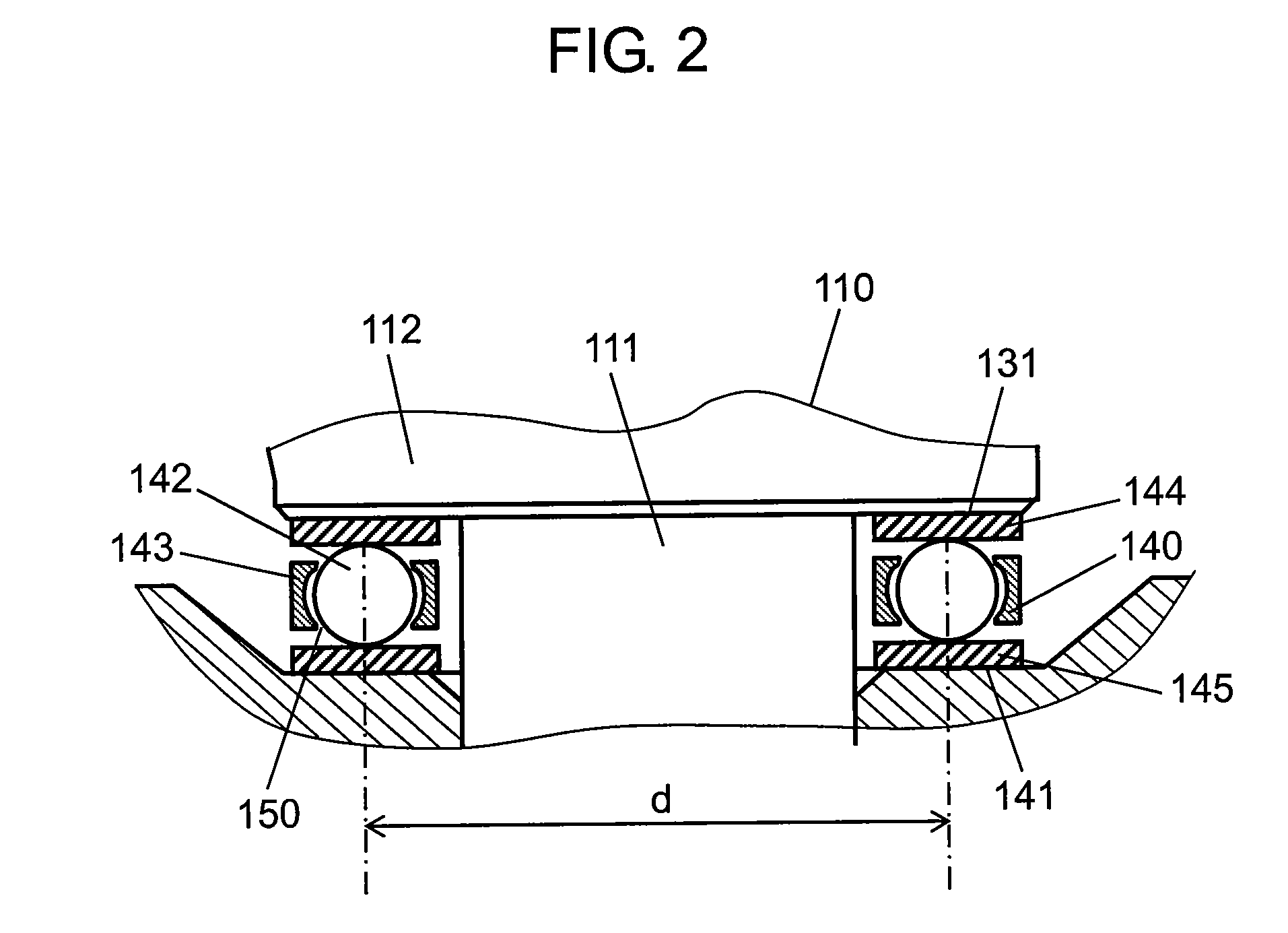 Hermetic reciprocating compressor with thrust ball bearing