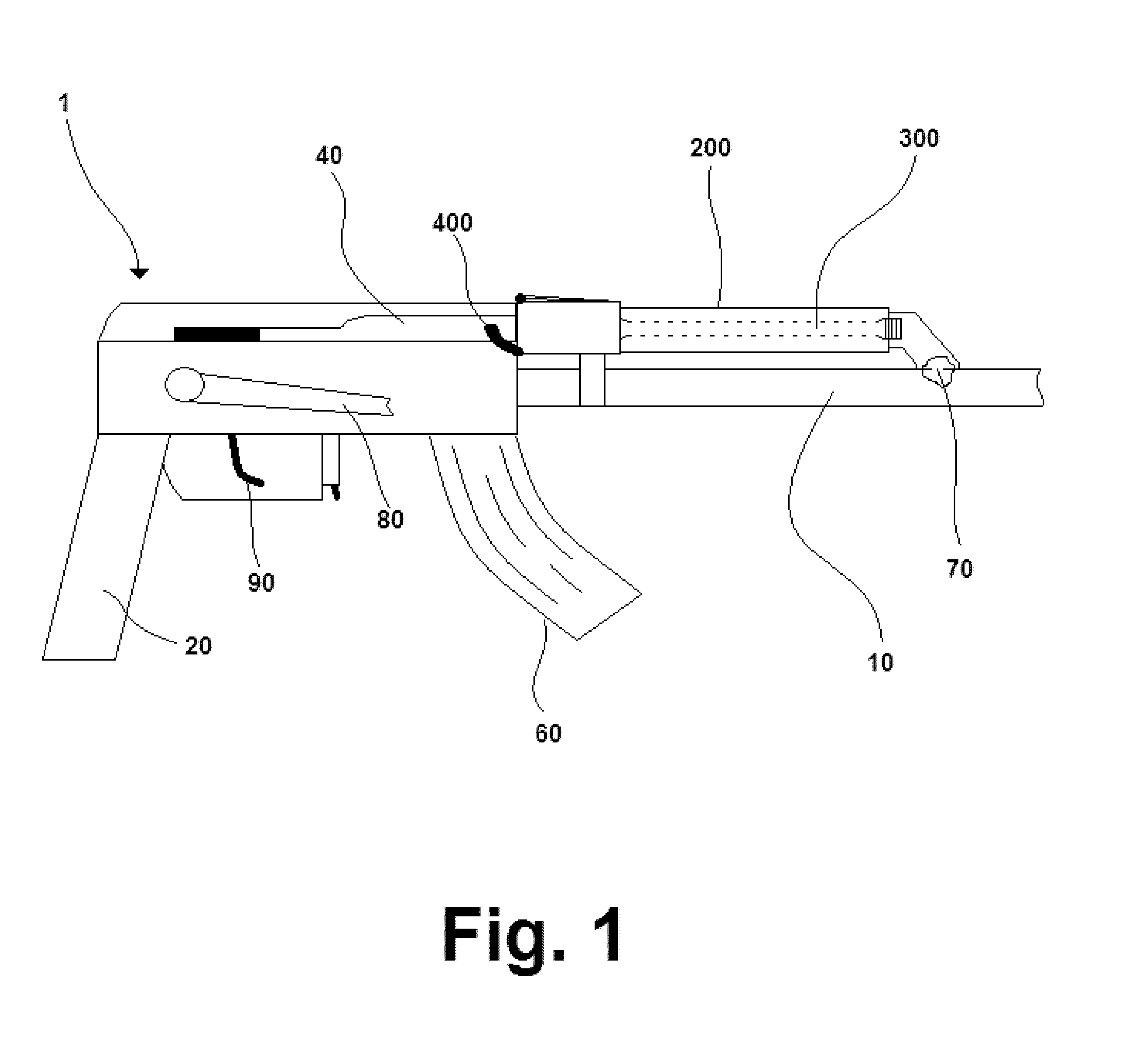 Charging mechanism for gas powered firearms