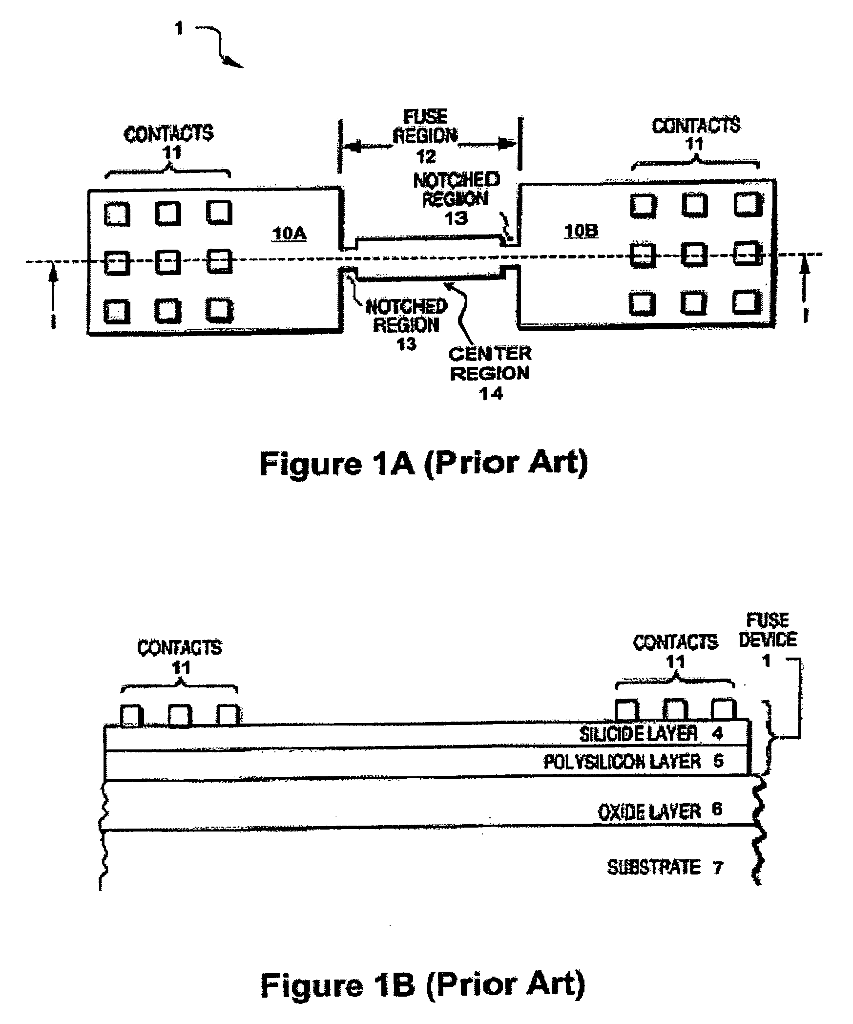 Programmable semiconductor device containing a vertically notched fusible link region and methods of making and using same