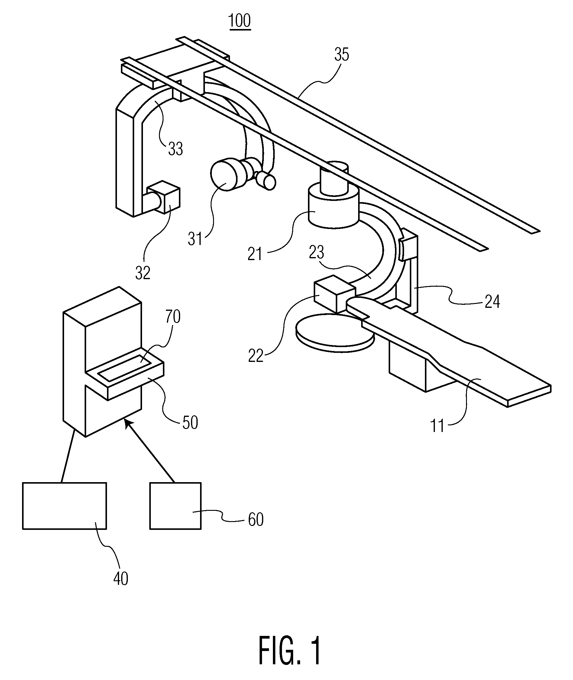 Method and system for adjusting the image acquisition size in a biplane angiography