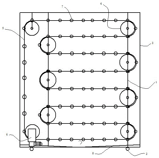 A back-form automatic rotating three-dimensional planting device