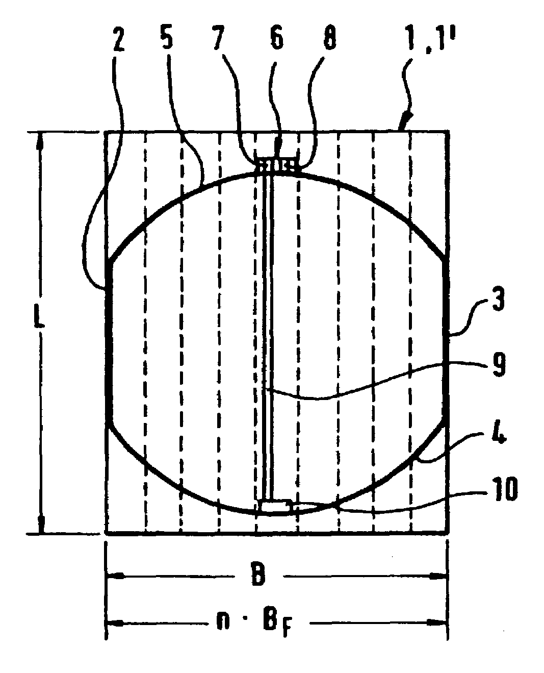 Disposable element for a device for carrying out a medical treatment using a liquid