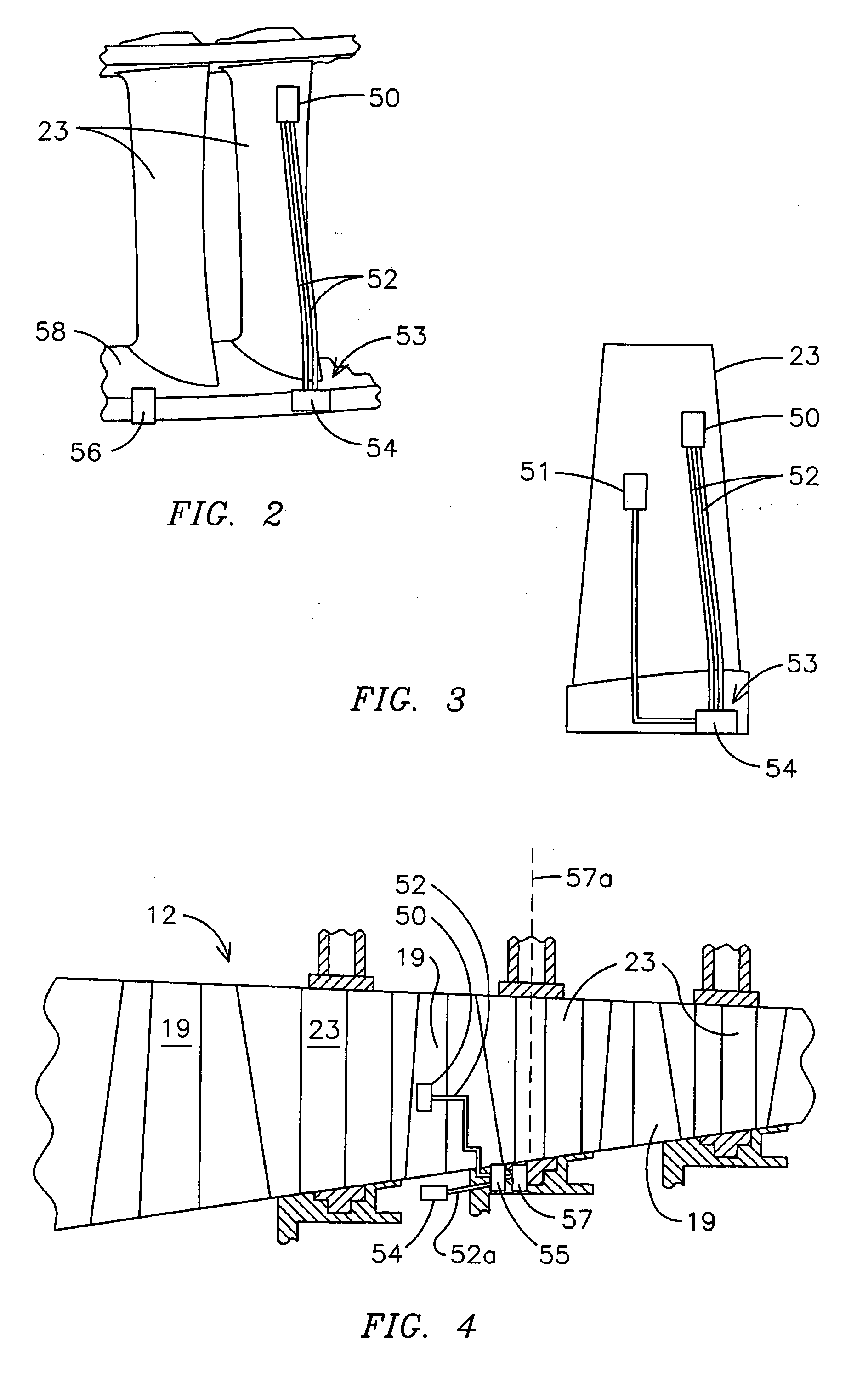 Apparatus and method of monitoring operating parameters of a gas turbine