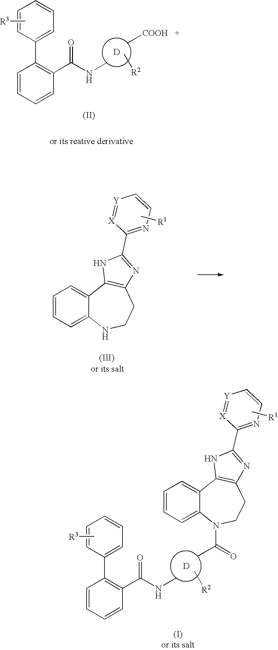 1,4,5.6-tetrahydroimidazo[4,5-d]diazepine derivatives or salts thereof