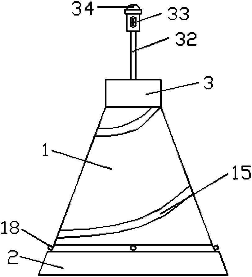 Barrel-type anti-collision device on both sides of highway