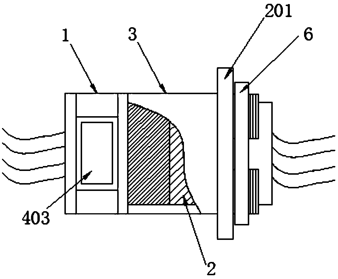 Multi-core connector connecting piece for optoelectronic equipment