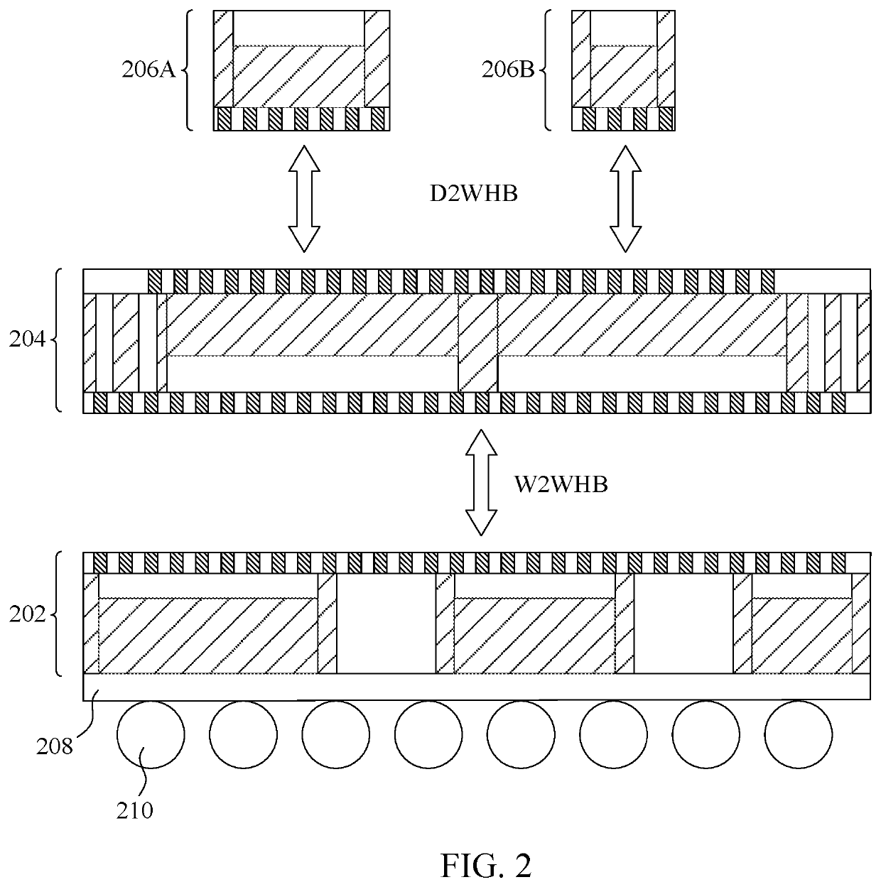 Integrated circuit assembly with hybrid bonding