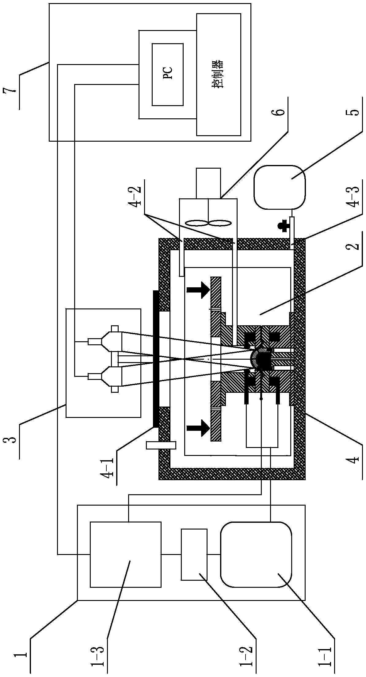 Test device and test method for platform formation performance under ultralow temperature