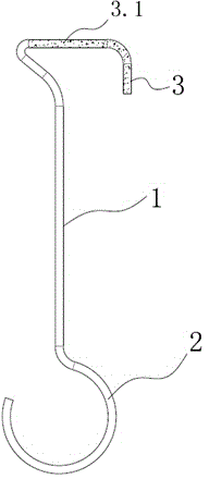 Rope unloading hook for ship