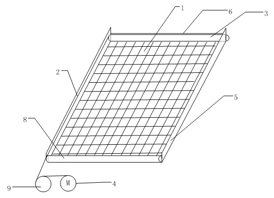 Dedusting device for photovoltaic panel