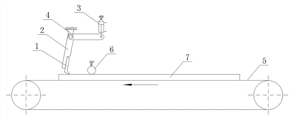 Method and device for processing slash marks on surface of pseudo-classic board