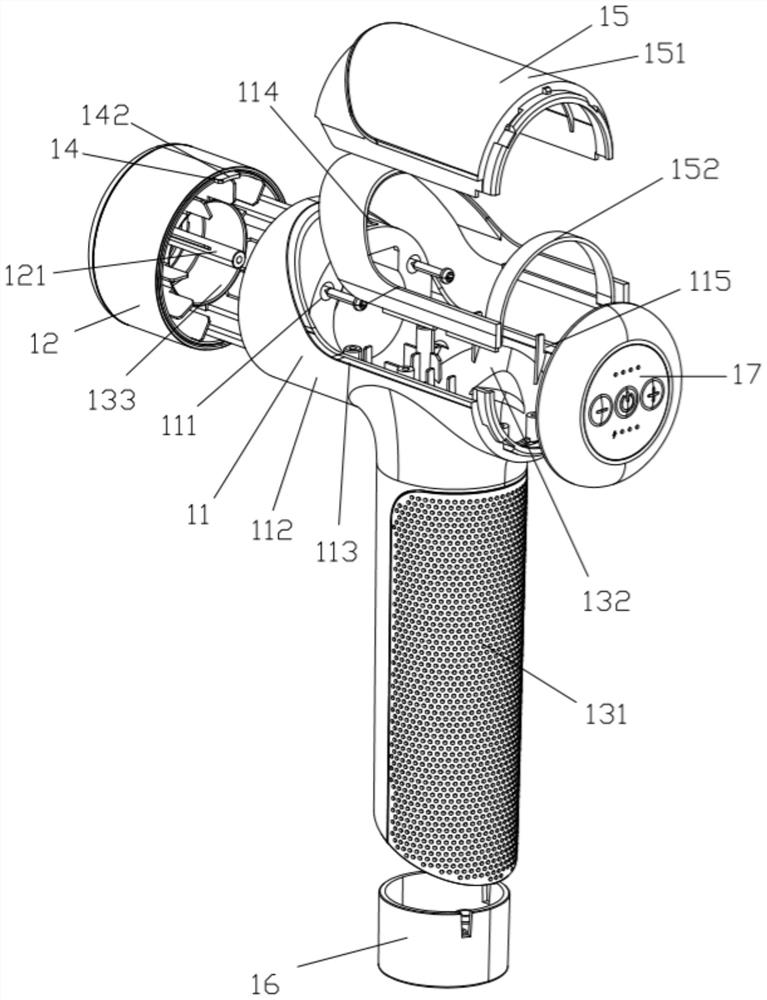 Fascia gun shell and fascia gun