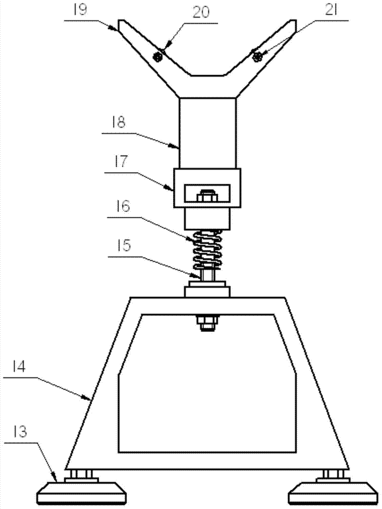 Posture adjustment and unloading efficiency detection integrated device