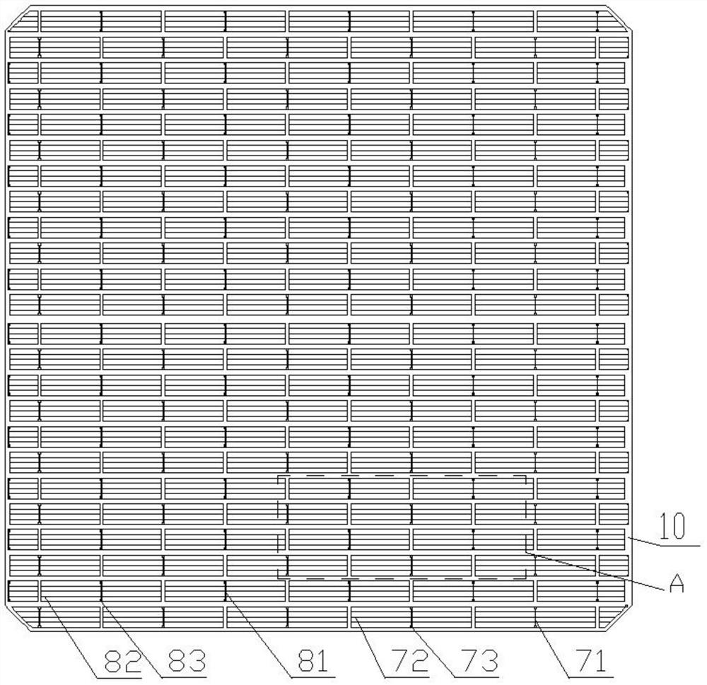 IBC solar cell structure of TOPCon back passivation contact structure and preparation method thereof