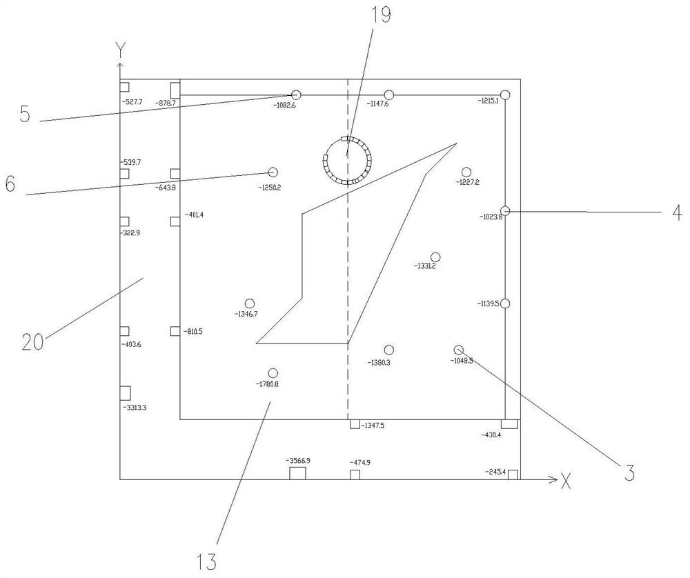 A hoisting construction method for steel stairs in an irregular slab-column shear wall structure