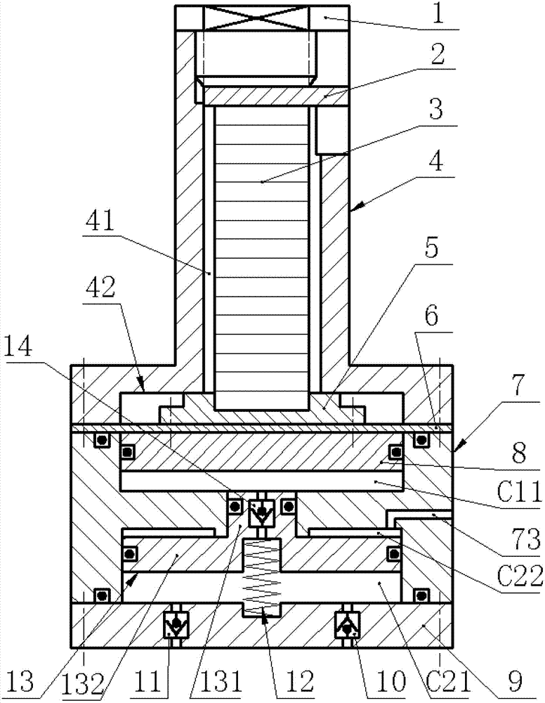 Piezo-stack pump capable of driving double-piston in tandem connection