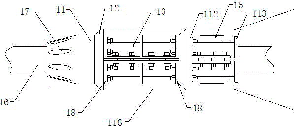 Device for protecting J-shaped pipe out of offshore wind power submarine cable