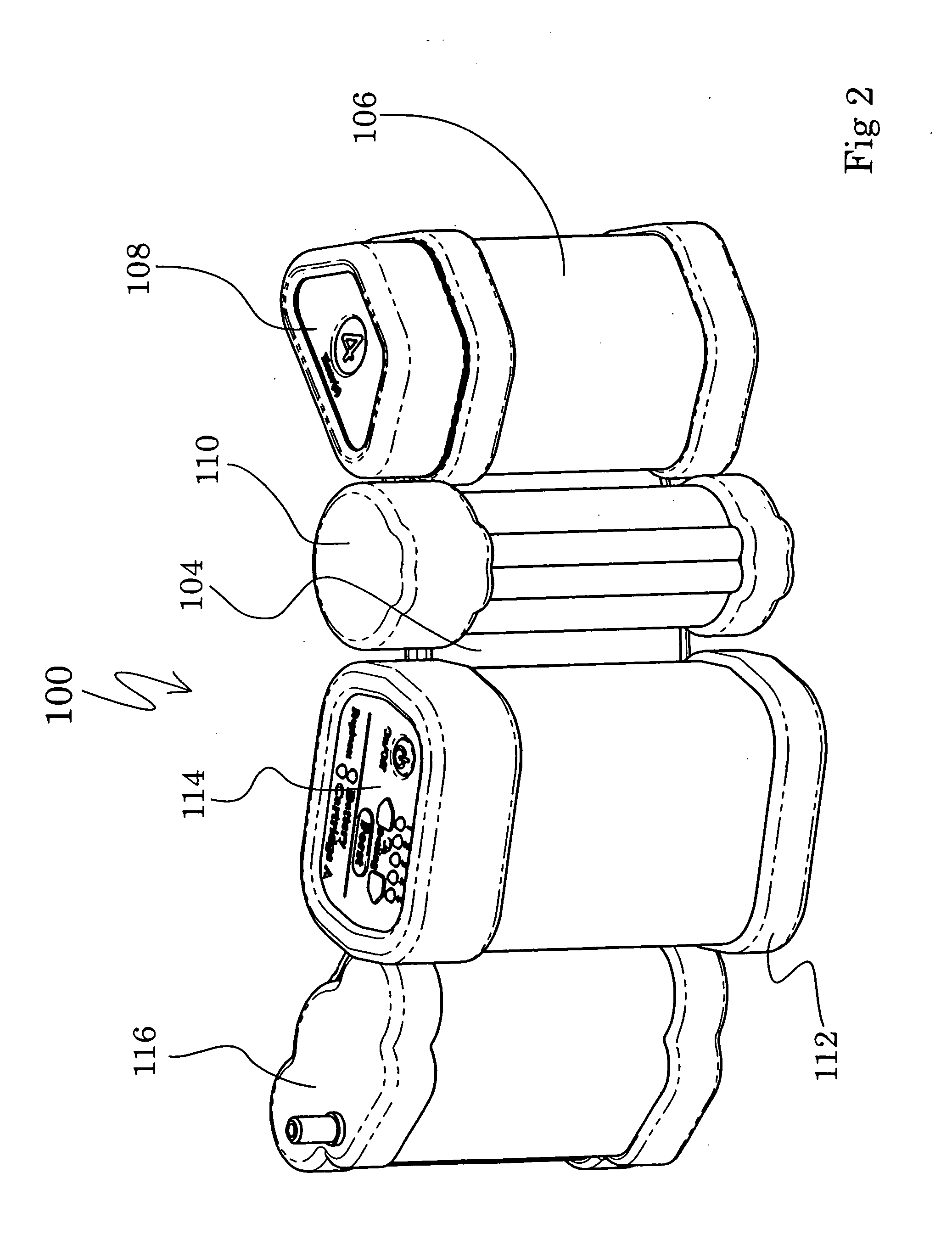 Portable oxygen concentrator with a docking station