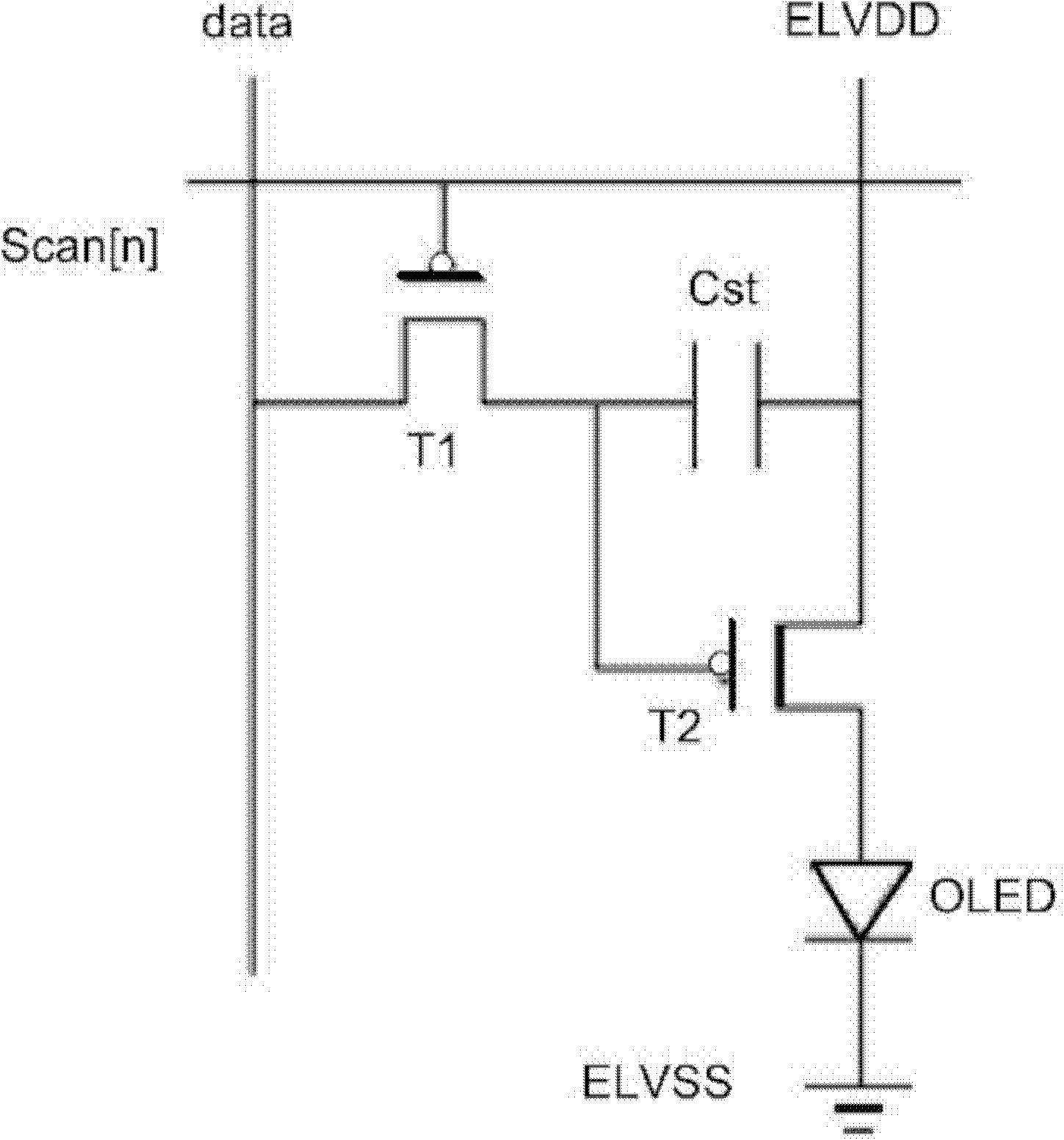Pixel circuit of light-emitting diode display and drive method of pixel circuit