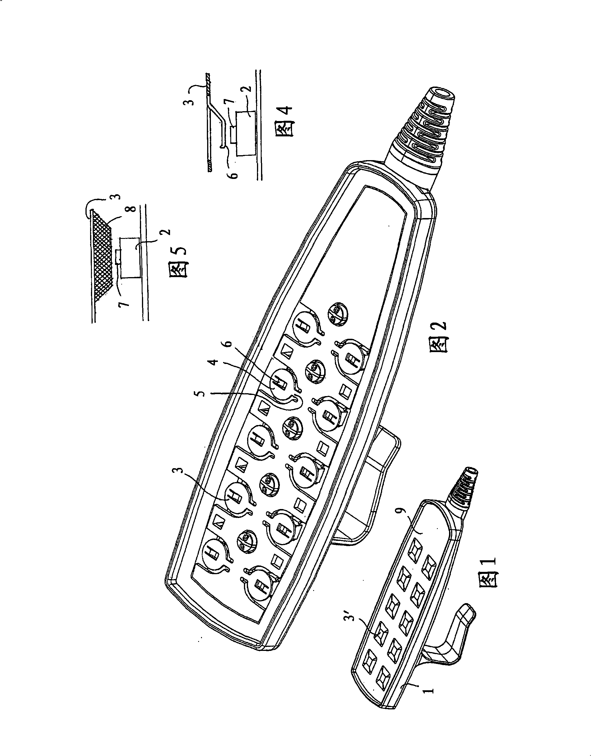 Electric hand control, especially for electrically adjustable hospital and care beds