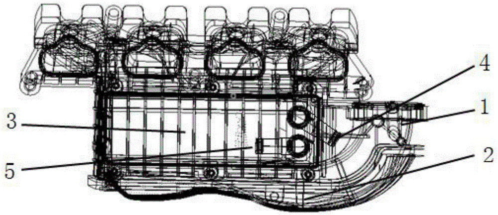 Inlet manifold integrated with intercooler
