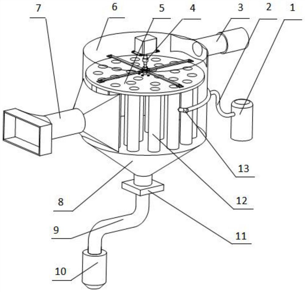 Dry dust remover capable of removing dust without disassembly