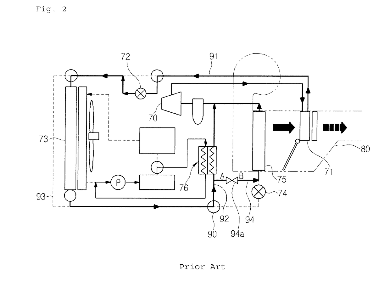 Heat pump system for vehicles