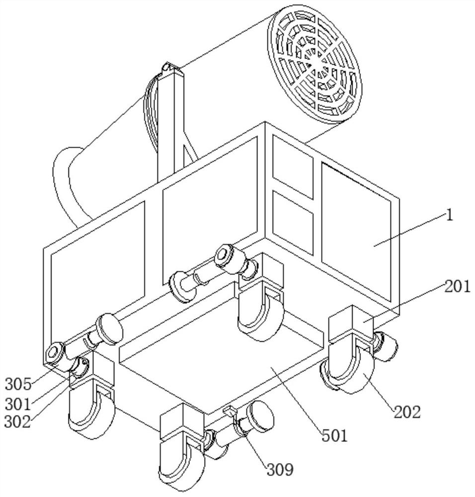 Tunnel construction dust removal device