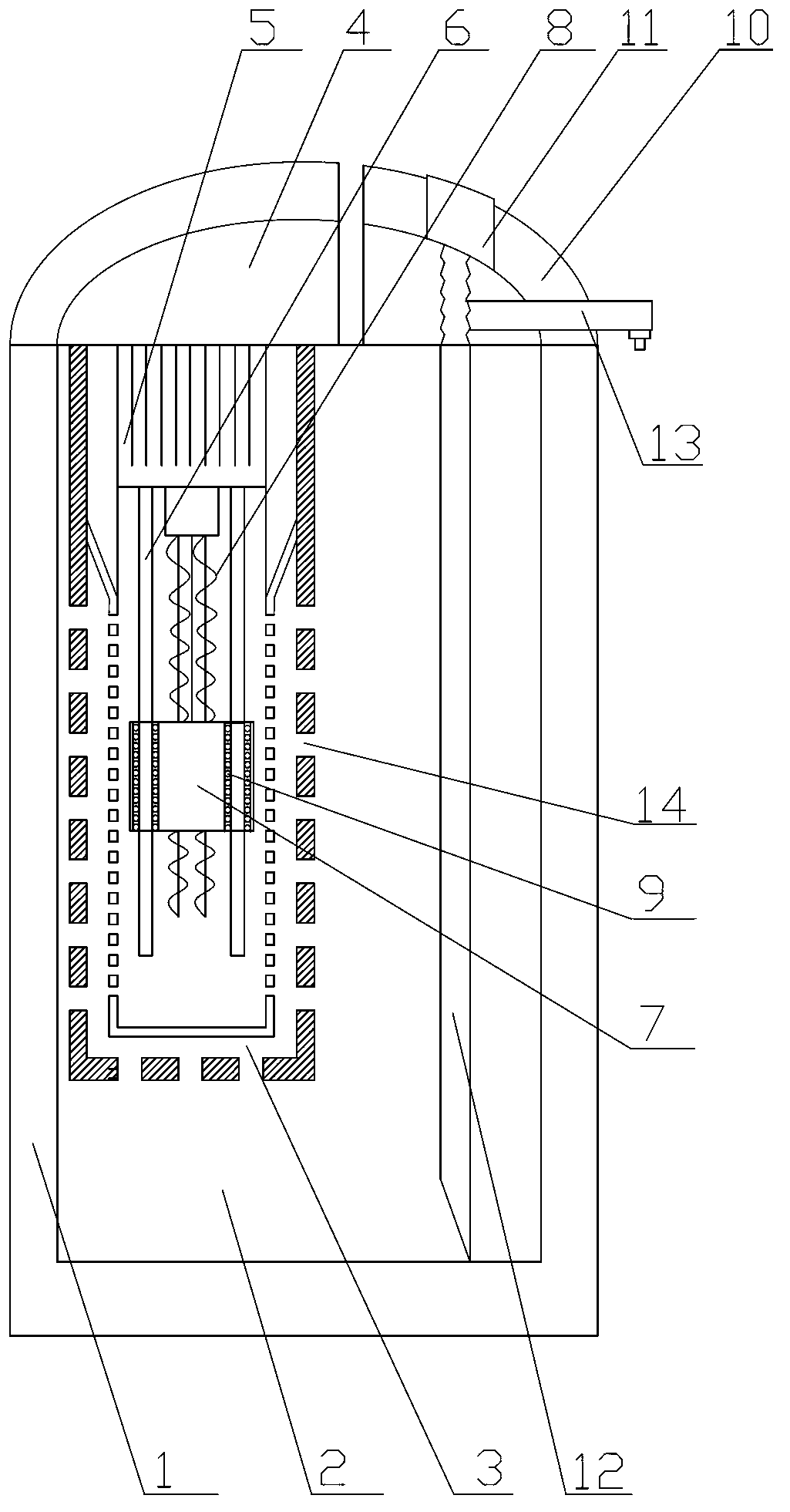 Simple household juicing machine