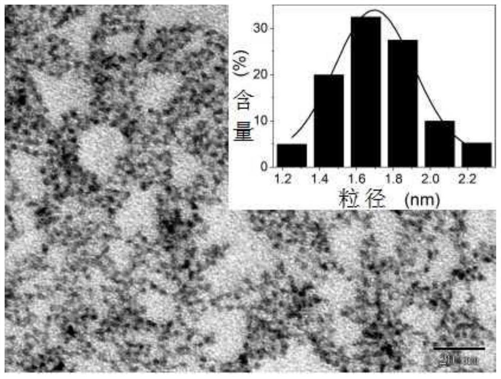 Preparation of composite fluorescent nanoprobe and its detection method for hydrogen peroxide