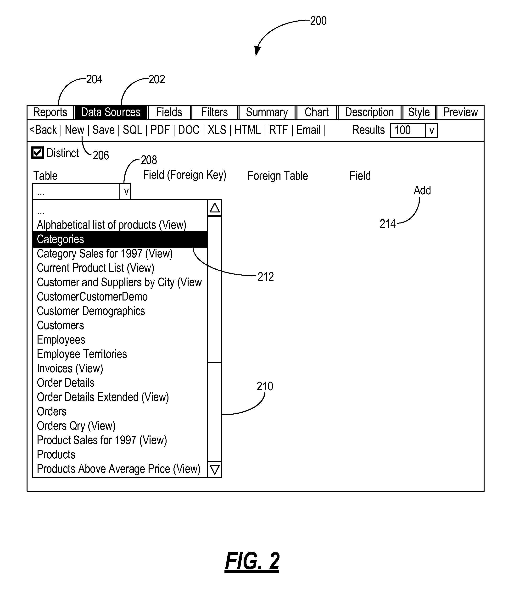Self-service database reporting systems and methods