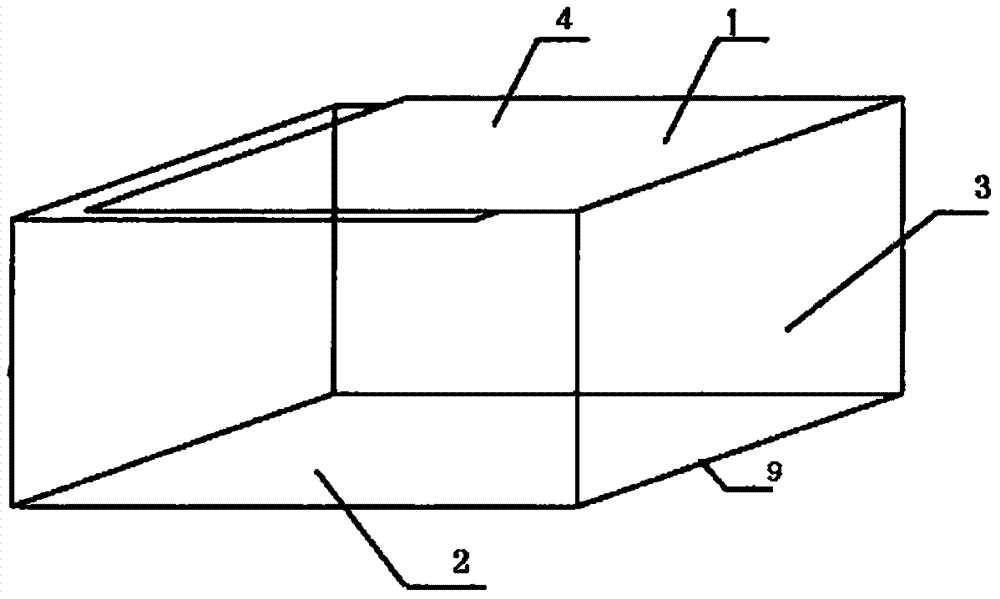 Special necking netted box-shaped cavity component for built-in filling of cast-in-situ hollow floor