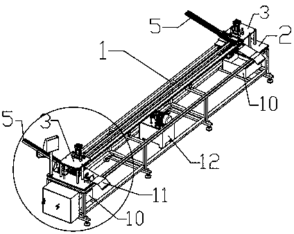 Automatic punching machine used for building boards