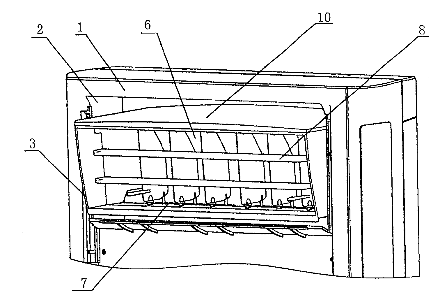 Air-out arrangement of air-conditioner