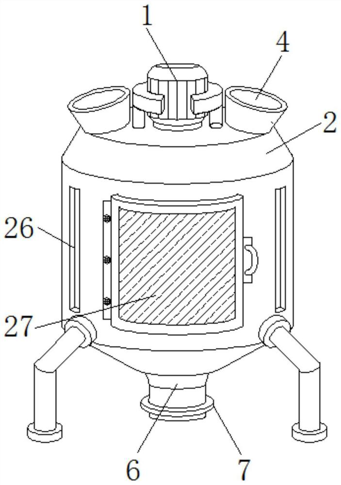 Shaking green sieving device for tea processing
