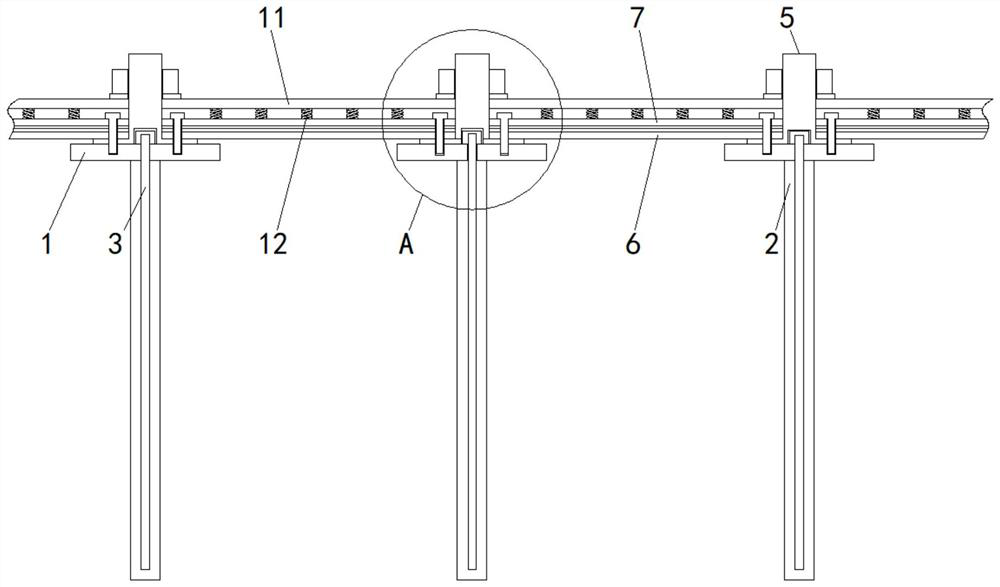 Fabricated foundation pit slope supporting structure