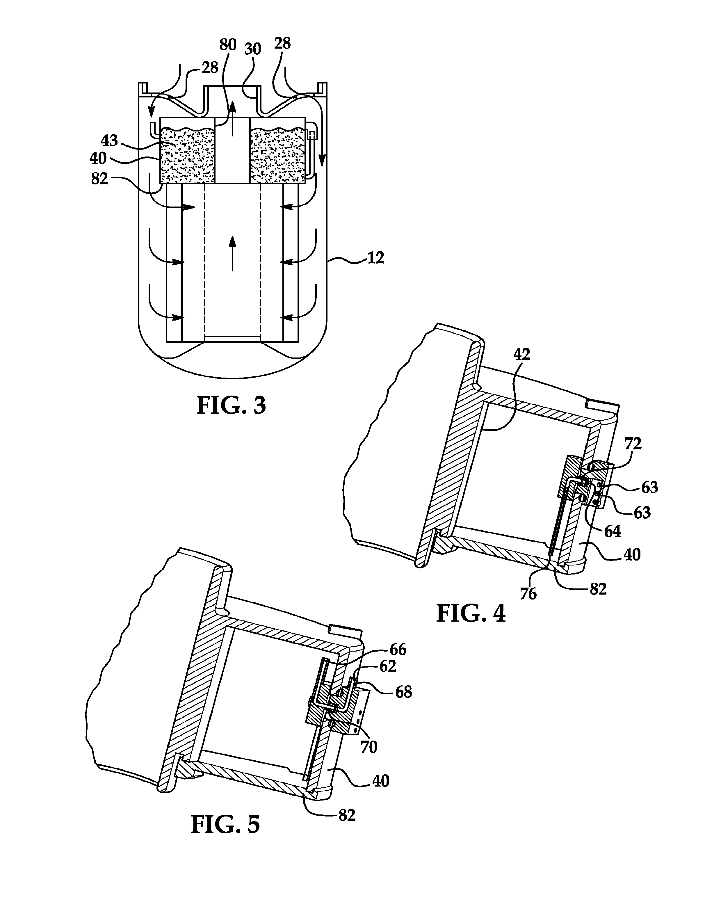 Additive dispersing filter and method