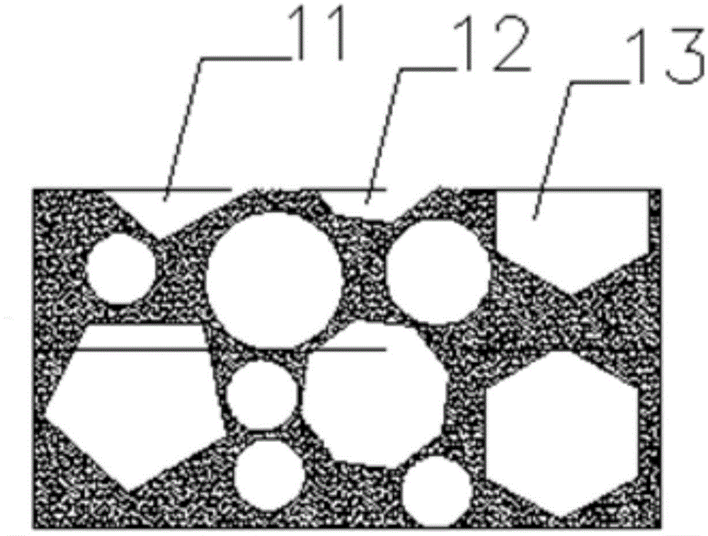 Three-dimensional cooperative distribution method for various grinding materials for preparing superhard tool