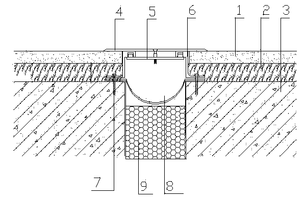 Thermal-insulating fireproof structure of floor slab deformation joint