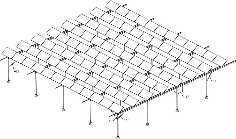 Combined grating type intelligent photovoltaic power generation system